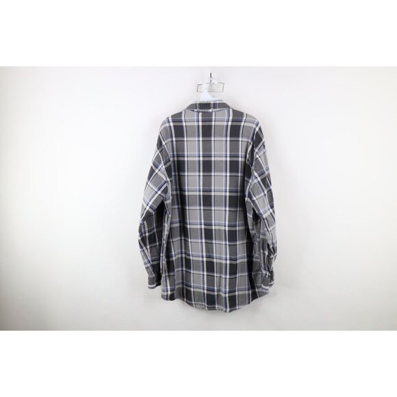 Vintage 90s Streetwear Mens XLT Distressed Big Mac Flannel Button Shirt Plaid - Picture 15 of 16